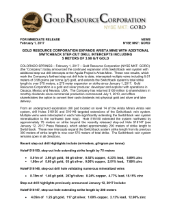 Switchback - Gold Resource Corporation
