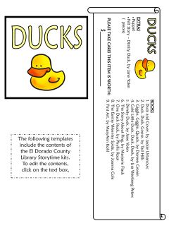 The following templates include the contents of the El Dorado