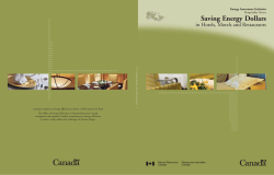 Saving Energy Dollars - Ressources naturelles Canada