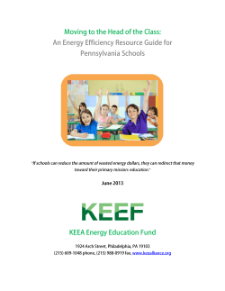 Moving to the Head of the Class - Keystone Energy Efficiency Alliance