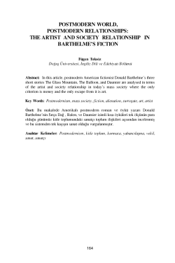 postmodern world, postmodern relationships: the artist and society