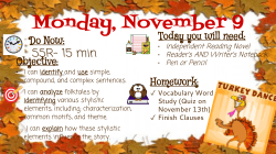 Monday, November 9