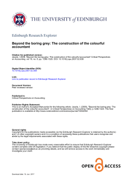 Beyond the boring grey - Edinburgh Research Explorer