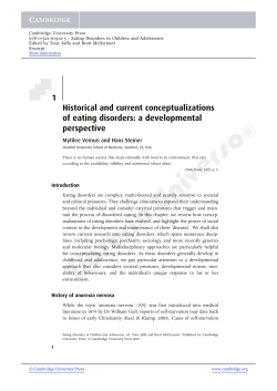 1 Historical and current conceptualizations of