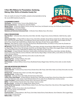 4-Hers Win Ribbons for Presentation, Gardening, Baking, Other