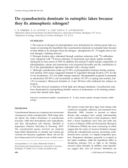 Do cyanobacteria dominate in eutrophic lakes because they fix