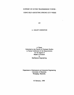 SUPPORT OF GUYED TRANSMISSION TOWER