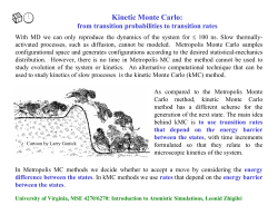 Kinetic Monte Carlo - University of Virginia