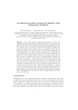 An Infrared Location System for Relative Pose Estimation of Robots
