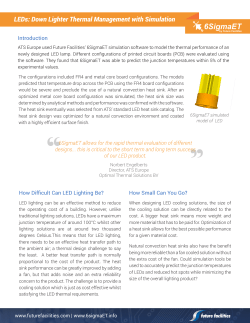 LEDs: Down Lighter Thermal Management with Simulation