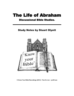 The Life of Abraham - Know Your Bible Recordings