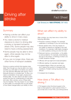 Driving after stroke