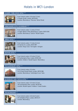 Hotels in WC1