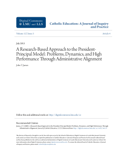 A Research-Based Approach to the President