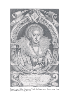 Mary Sidney, Countess of Pembroke. Engraving by Simon