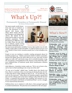 March 2017 - Amherst Community Connections