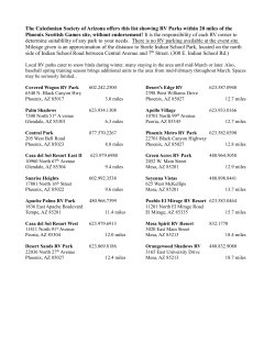 The Caledonian Society of Arizona offers this list showing RV Parks