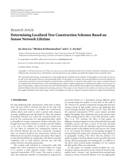 Determining Localized Tree Construction Schemes Based on