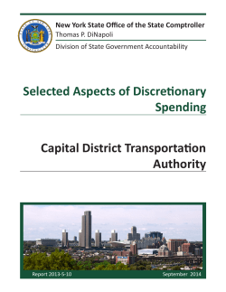 Selected Aspects of Discretionary Spending