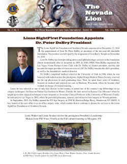 The Nevada Lion - Those Left Behind Foundation