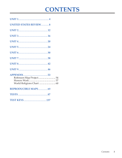 Geography III Teacher Guide Sample