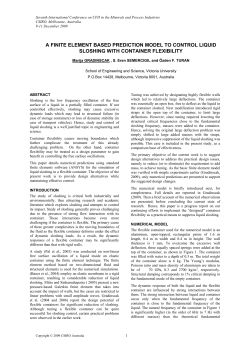 a finite element based prediction model to control liquid