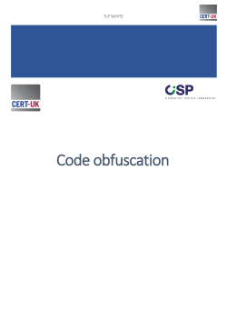 Code obfuscation