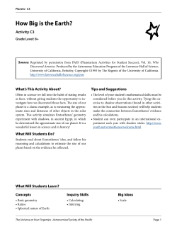How Big is the Earth?