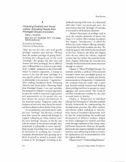 Educating People from Privileged Groups