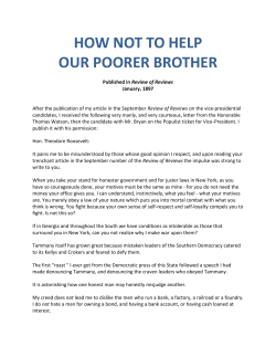 How Not to Help our Poor Brother