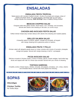 ensaladas - Casa de Pico