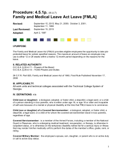 FMLA - TCSG