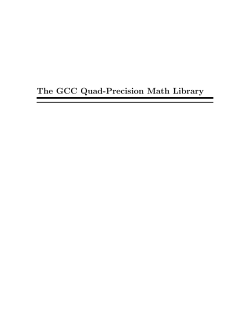 The GCC Quad-Precision Math Library