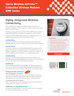 Highly-integrated Wireless Connectivity sierra - HY