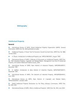 Bibliography Intellectual Property