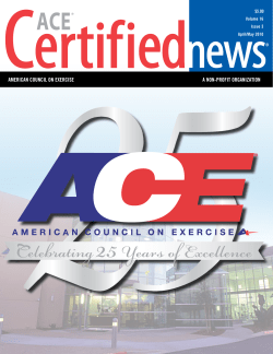 Ace certifieD neWs