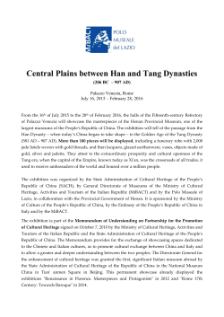 Central Plains between Han and Tang Dynasties