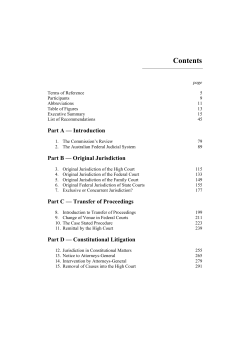 3. Original Jurisdiction of the High Court