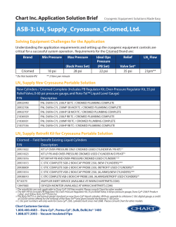 LN2 Supply Cryosauna Criomed, Ltd.