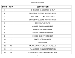 lot # qty description