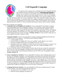 Cell Organelle Campaign