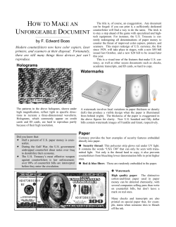 How to Make an Unforgeable Document