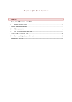 Moneylender Office eService User Manual