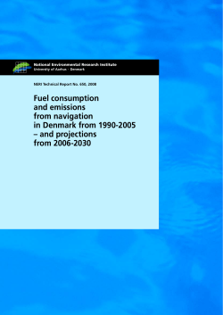 Fuel consumption and emissions from navigation in Denmark from
