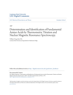 Determination and Identification of Fundamental Amino Acids by