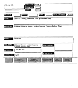 Barbour County Alabama Land Grants Map