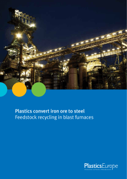 Plastics convert iron ore to steel Feedstock