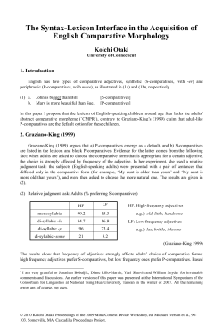 complete paper - Cascadilla Proceedings Project