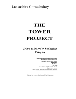 the tower project - Center for Problem