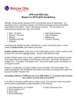 CPR/AED - Rescue One Training for Life